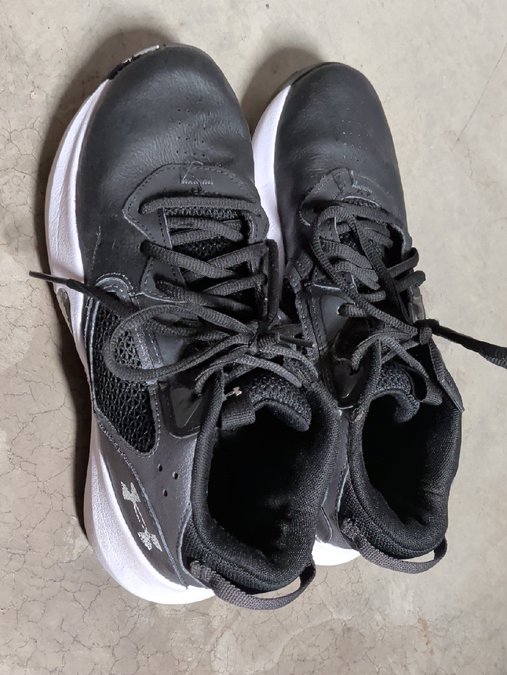 Under Armour Black and White Women's Athletic Sneakers
